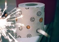 Toilettenpapier mit Smileys
